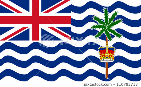 flag of British Indian Ocean Territory. flag of island country flag of British Indian Ocean Territory. flag of island country 110783718