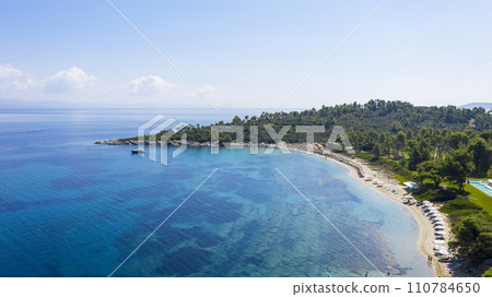 Aerial view at the beach. 110784650