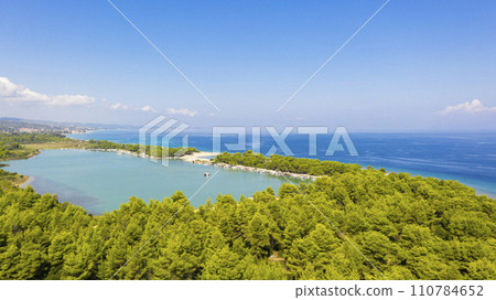 Aerial view at the beach. 110784652