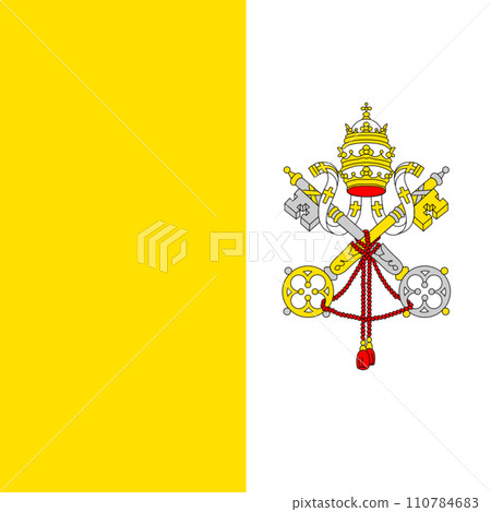 The Holy See flag. National Vatican flag. Catholic Church 110784683