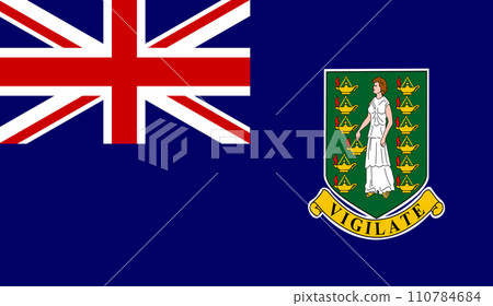 Flag of British Virgin Islands. British Virgin Islands state symbol Flag of British Virgin Islands. British Virgin Islands state symbol 110784684