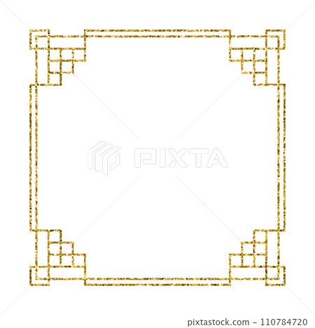 Chinese new year luxury gold frame ornament Chinese new year luxury gold frame ornament 110784720