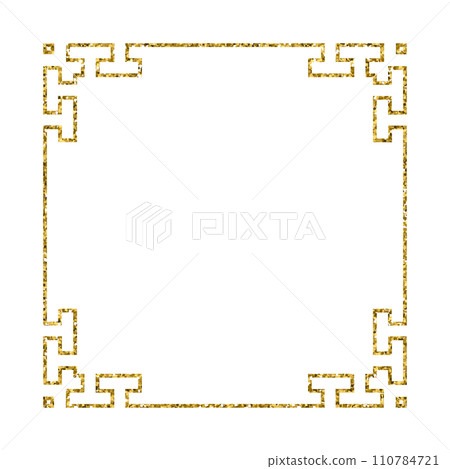 Chinese new year luxury gold frame ornament Chinese new year luxury gold frame ornament 110784721