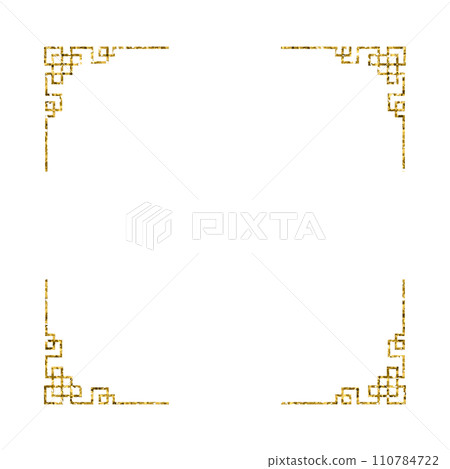 Chinese new year luxury gold frame ornament Chinese new year luxury gold frame ornament 110784722