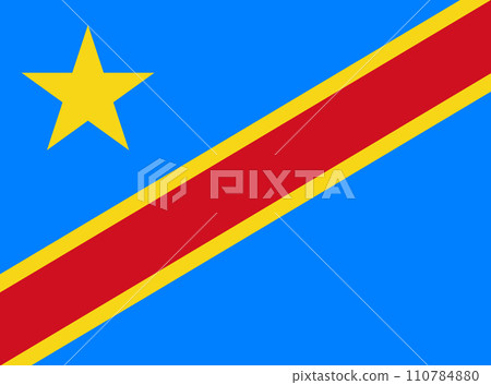 flag of Republic of Congo. National Congolese flag. Republic of Congo 110784880