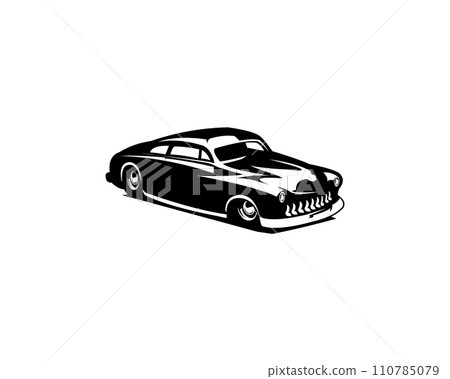 Classic car logo 1949 Mercury Caupe - vector illustration, emblem design on white background. available ep 10. Classic car logo 1949 Mercury Caupe - vector illustration, emblem design on white background. available ep 10. 110785079