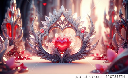 Love, valentine, colorful composition, symbolism and romance of love, February 14, Valentine's Day Love, valentine, colorful composition, symbolism and romance of love, February 14, Valentine's Day 110785754