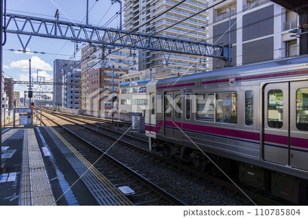 Keio Line bound for Shinjuku Fuchu Station Fuchu Station Home Local train Keio Line bound for Shinjuku Fuchu Station Fuchu Station Home Local train 110785804