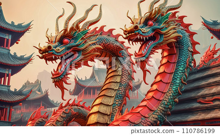 Beautiful fantasy dragon. Year of the Dragon according to the eastern horoscope Beautiful fantasy dragon. Year of the Dragon according to the eastern horoscope 110786199