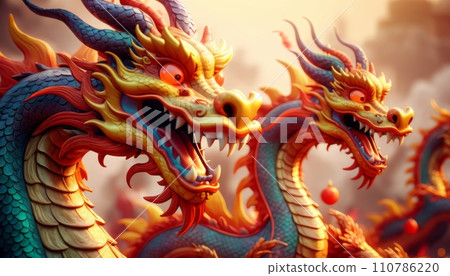 Beautiful fantasy dragon. Year of the Dragon according to the eastern horoscope Beautiful fantasy dragon. Year of the Dragon according to the eastern horoscope 110786220