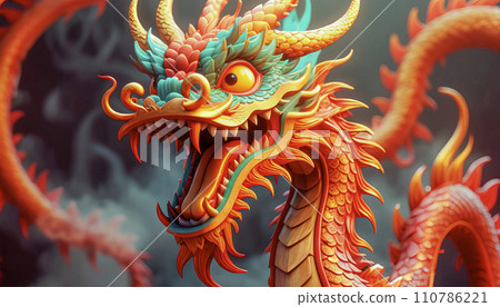 Beautiful fantasy dragon. Year of the Dragon according to the eastern horoscope Beautiful fantasy dragon. Year of the Dragon according to the eastern horoscope 110786221