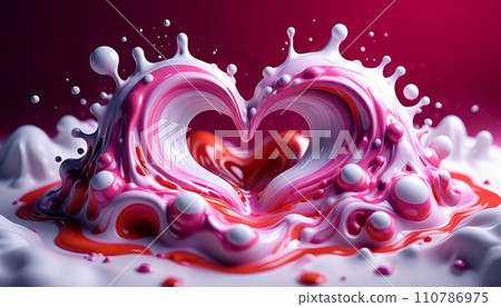 Love, valentine, colorful composition, symbolism and romance of love, February 14, Valentine's Day 110786975