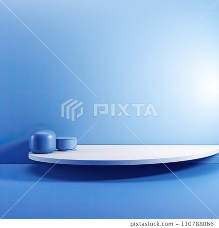 AI-generated content. blue background with an empty background AI-generated content. blue background with an empty background 110788066