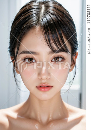 美容院模特兒照片AI生成圖像 美容院模特兒照片AI生成圖像 110788333