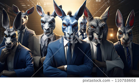 Photo of weird incognito guys wear masks 110788608