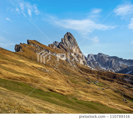 Autumn Seceda rock, Italy Dolomites 110789316