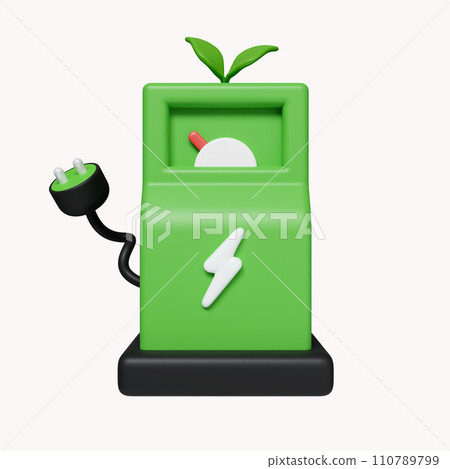 3d car charging station, Green Energy, Clean Energy, Environmental Alternative Energy Concept. icon isolated on white background. 3d rendering illustration. Clipping path. 3d car charging station, Green Energy, Clean Energy, Environmental Alternative Energy Concept. icon isolated on white background. 3d rendering illustration. Clipping path. 110789799