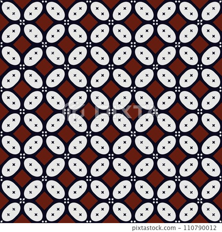 Batik Indonesia Old Pattern Textile Called Kawung Sen Batik Indonesia Old Pattern Textile Called Kawung Sen 110790012