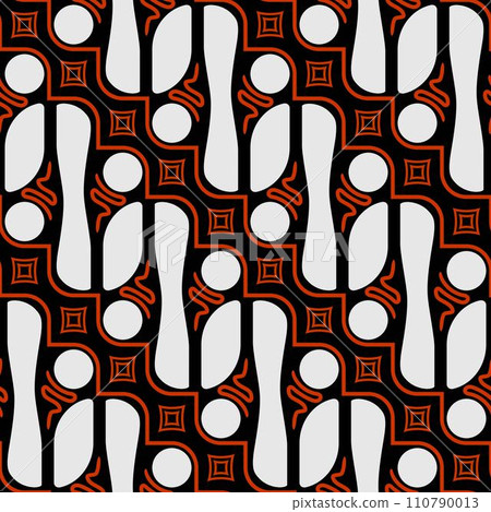 Batik Indonesia Old Pattern Textile Called Parang Barong 110790013