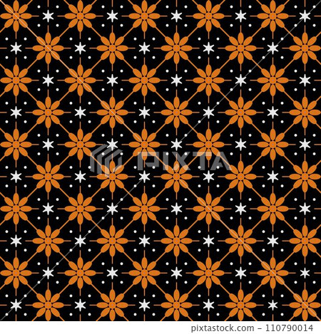 Batik Indonesia Old Pattern Textile Called Truntum 110790014
