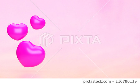 The heat for love or valentine concept 3d rendering 110790139
