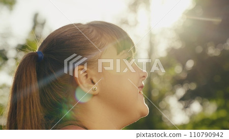 portrait smiling girl, looking sky, smile face child kid girl, child face rays sunlight, child close-up children playground, bokeh background sunset flare, family girl daughter happy dream, face sky portrait smiling girl, looking sky, smile face child kid girl, child face rays sunlight, child close-up children playground, bokeh background sunset flare, family girl daughter happy dream, face sky 110790942
