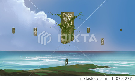 The floating mysterious rocks The floating mysterious rocks 110791277