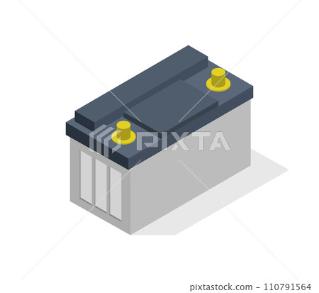 Isometric car battery 110791564