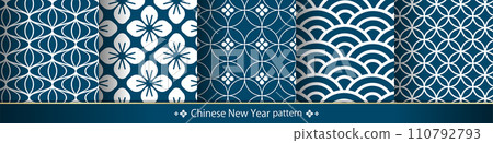 中國新年圖案圖 110792793