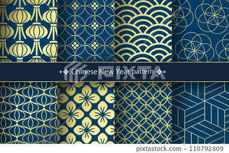 中國新年圖案圖 110792809