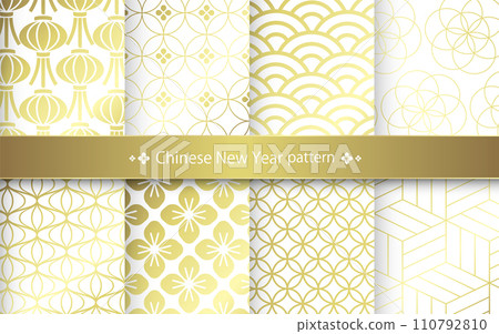 中國新年圖案圖 110792810