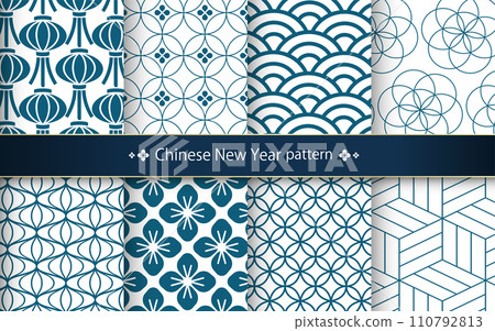 中國新年圖案圖 110792813