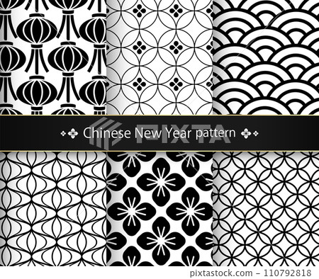 Chinese New Year pattern illustration Chinese New Year pattern illustration 110792818