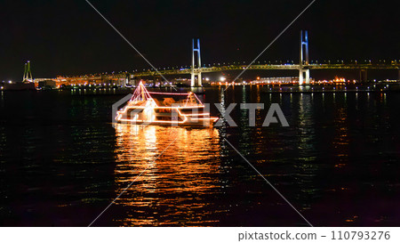神奈川橫濱港夜景 110793276