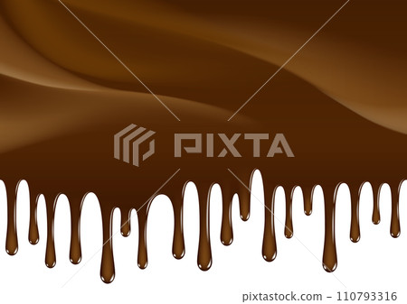 melting chocolate background material 110793316