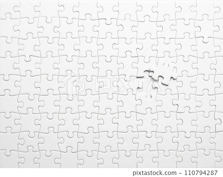 Jigsaw puzzle white Jigsaw puzzle white 110794287
