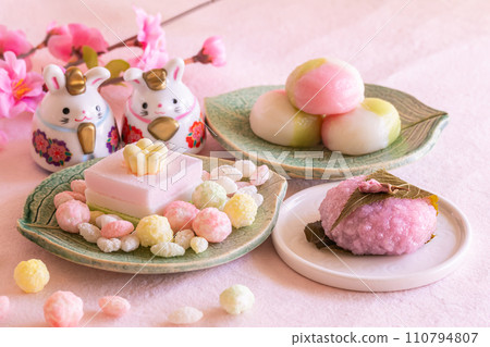 女兒節：女兒節和女兒節食品 110794807