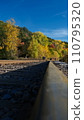 Autumn leaves, railroad tracks, autumn scenery 110795320