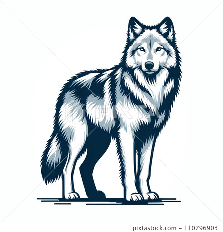 Wolf illustration Wolf illustration 110796903