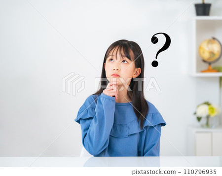 Girl with doubts Girl with doubts 110796935