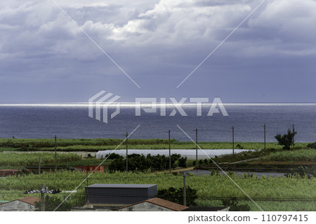 Peaceful scenery seen from Makiyama Observation Deck Peaceful scenery seen from Makiyama Observation Deck 110797415