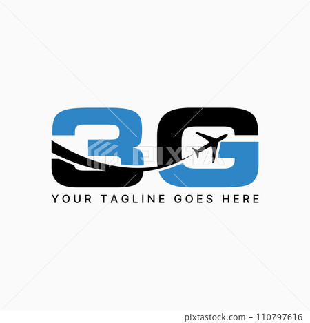 Logo design graphic concept creative premium vector stock initial letter 3G font swoosh airplane aircraft flight. Related to monogram aviation travel Logo design graphic concept creative premium vector stock initial letter 3G font swoosh airplane aircraft flight. Related to monogram aviation travel 110797616