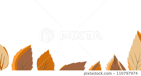 Background with color exotic leaves, flowers. Nature concept design. Modern floral compositions with summer branches in trendy flat simple style. Vector illustration for poster, banner, greeting card 110797974