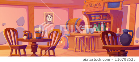 Western bar interior design 110798523