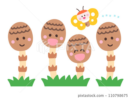 Tsukushi和蝴蝶 110798675