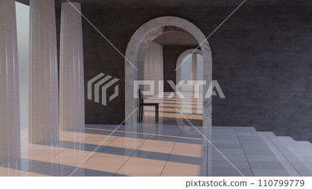 CG illustration of a fantasy Roman bathhouse CG illustration of a fantasy Roman bathhouse 110799779
