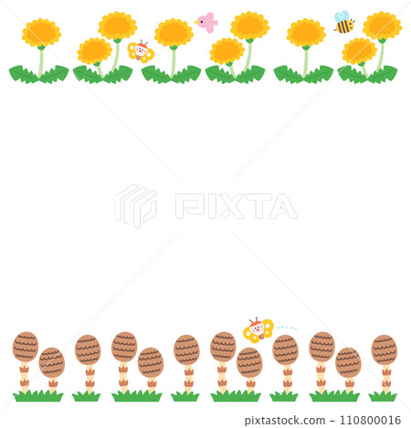 Dandelion and horsetail frame Dandelion and horsetail frame 110800016