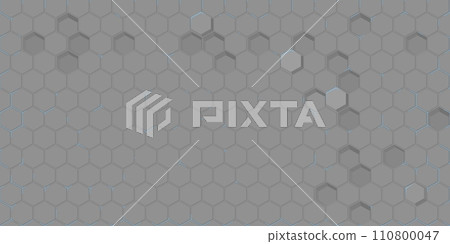 Abstract Seamless Futuristic Simple Hexagonal Gaming Cyber Vector Tech Background Template 110800047