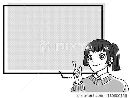 思想泡泡和女孩 110800136