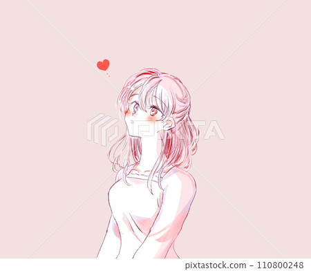 Woman in love heart Woman in love heart 110800248